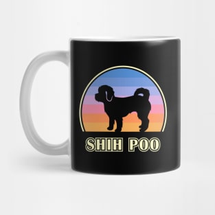 Shih Poo Vintage Sunset Dog Mug